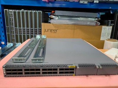 Juniper QFX5100-24Q-D-3AFO  2XDC PSUs 5xFANs 1xRAIL -Same day shipp
