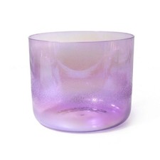 Crystal Singing Bowl Translucent Sound Healing Bowl Iridescent for Practitioners