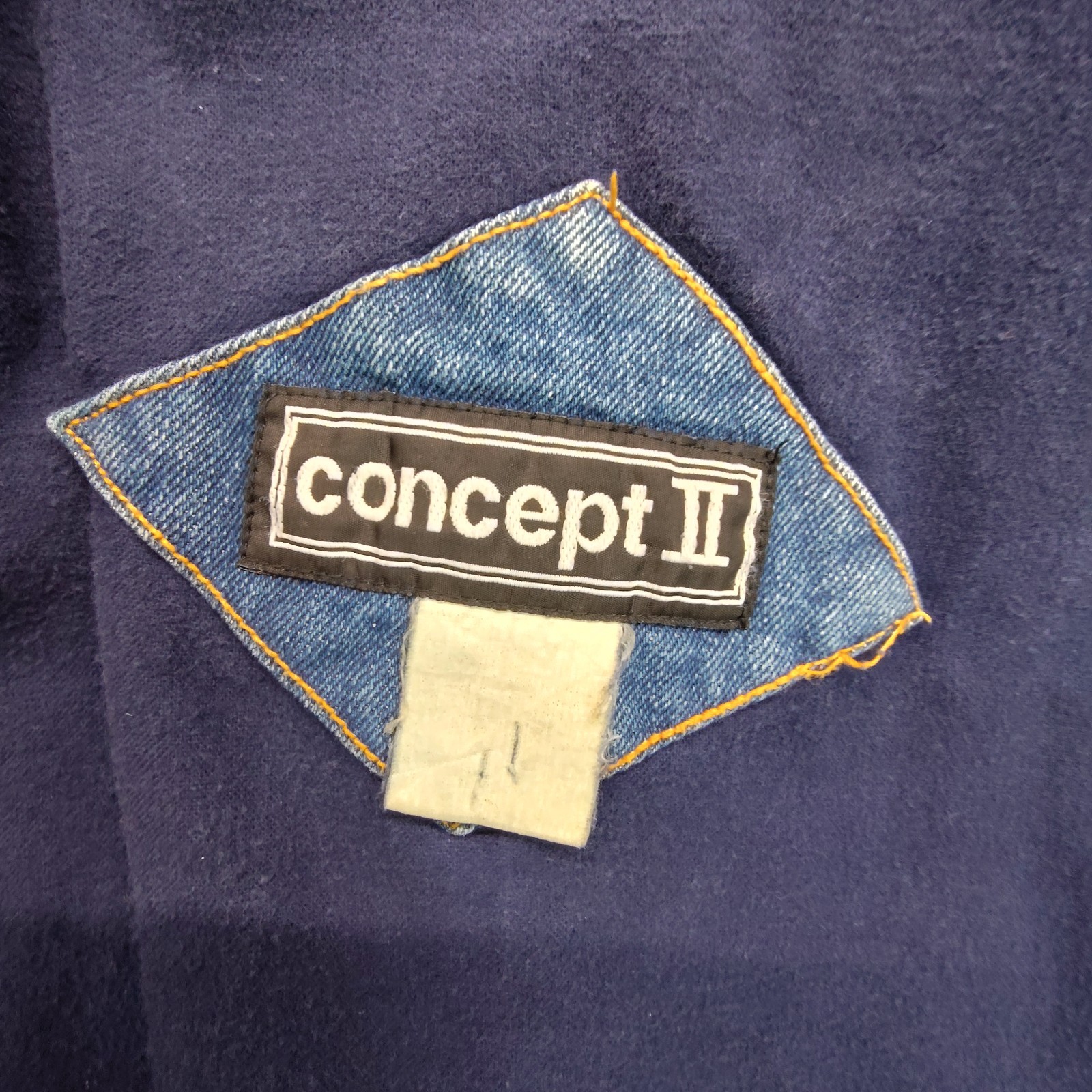 Vtg 80s Patchwork Denim Jacket Size Medium Southw… - image 9