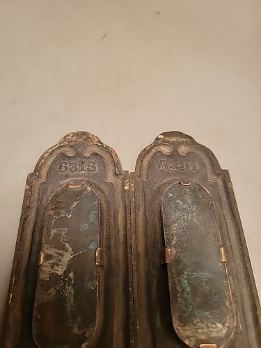 2 Vintage Ornate Window Sash Lifts Recessed RH CO. 6318,H 5 1/4 " W 2 " - Afbeelding 3 van 5