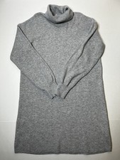 Time & Tru Women’s Ribbed Knit Turtleneck Light Grey L (12-14) Dress