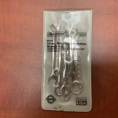 Craftsman 942339 10 Piece Midget Combination Wrench Set - Image 1 of 4