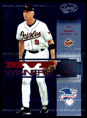 2004 Leaf #MW-12 Cal Ripken Jr. MVP Winners Second Edition
