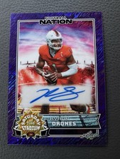 2025 Leaf Nation Saturday At The Stadium Purple Sparkle Kyron Drones 6/8 Auto RC