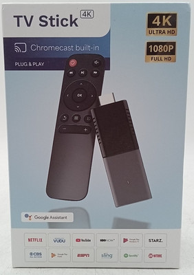 Smart TV Stick 4K UHD Chromecast Built in Android TV Google Assistant Remote
