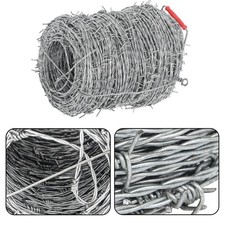 Barbed Wire 328 Ft 4 Point Barbed Wire Fence 18 Gauge 1.6mm Barb Wire Roll