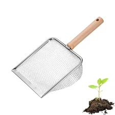 1-Pack Gardening Soil Sifter, 3.8 mm Mesh Beech Garden Sieve