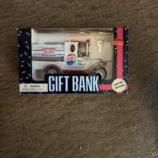 Vintage Pepsi Cola Coin Bank Truck Car Die Cast Golden Collectible 1996 New