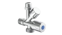 "SchüTte Ga-Eckventil Verchromt 3/8\" AG X 3/4\" AG X 3/8\" AG X 10 Mm Q (Mit"