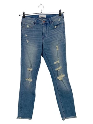 Abercrombie & Fitch Jean Femme Délavé Bleu Skinny (EU 36, INT S, W28) - Photo 1/2
