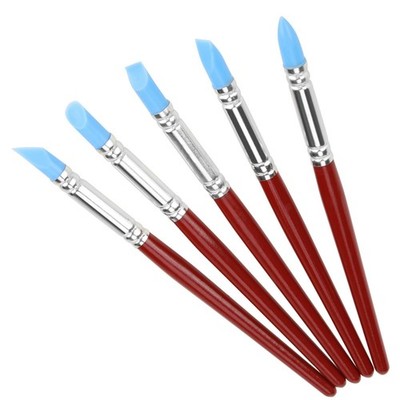 5x Rubber Tip Paint For Clay Sculpture Pottery Shaping Carving Tool SET