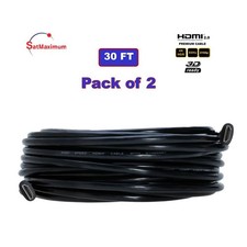 2-Pack 30FT High Speed HDMI Cable 1080P 60Hz HDTV Blu-ray DVD 3D PS5 Xbox Cord