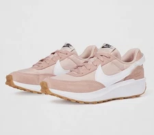 Women’s Nike Waffle Debut Shoes Particle Beige/White/Pink US Size 10