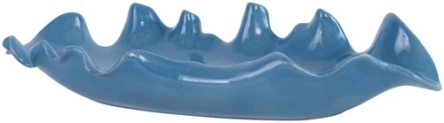 Uttermost 18052 Ruffled Feathers 24"W Earthenware Decorative Bowl - Blue - Picture 1 of 3