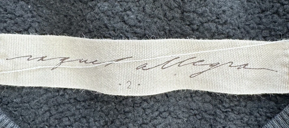 Raquel Allegra Black Tiger Drop Shoulder Sweatshirt Womens M $345 Rare - Image 4 of 4