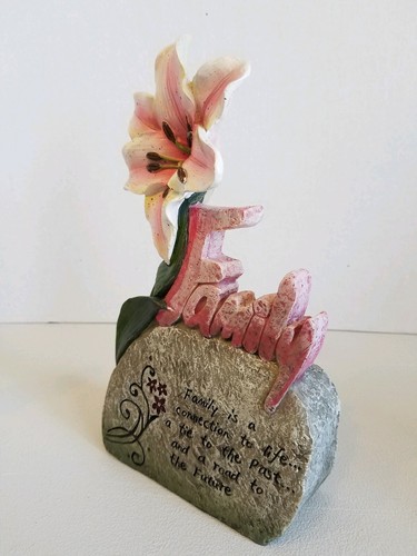 Polyresin Lawn Garden Patio Inspirational Family Flower Decoration - Picture 5 of 6