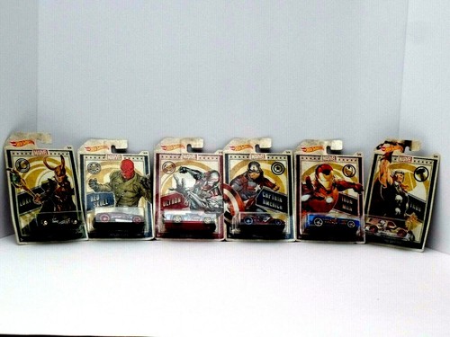 Hot Wheels Marvel Cars 2019 ~ Iron Man, Cpt America, Thor, Loki, Ultron, Red S.. - Imagen 12 de 12
