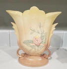 Hull Art Pottery 8 1/2 Inches Vase Magnolia Flower Pattern