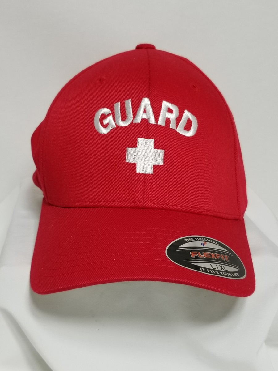 Guard Lifeguard Hat Cap Flexfit Size Large/Xtra Large New With
