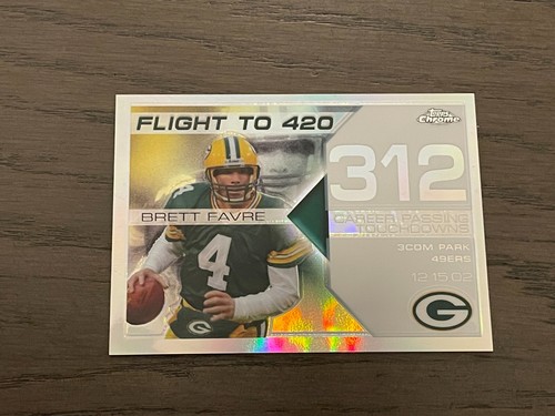 2007 Topps Chrome Brett Favre Collection White Refractor #BFC-BF312 Packers /100