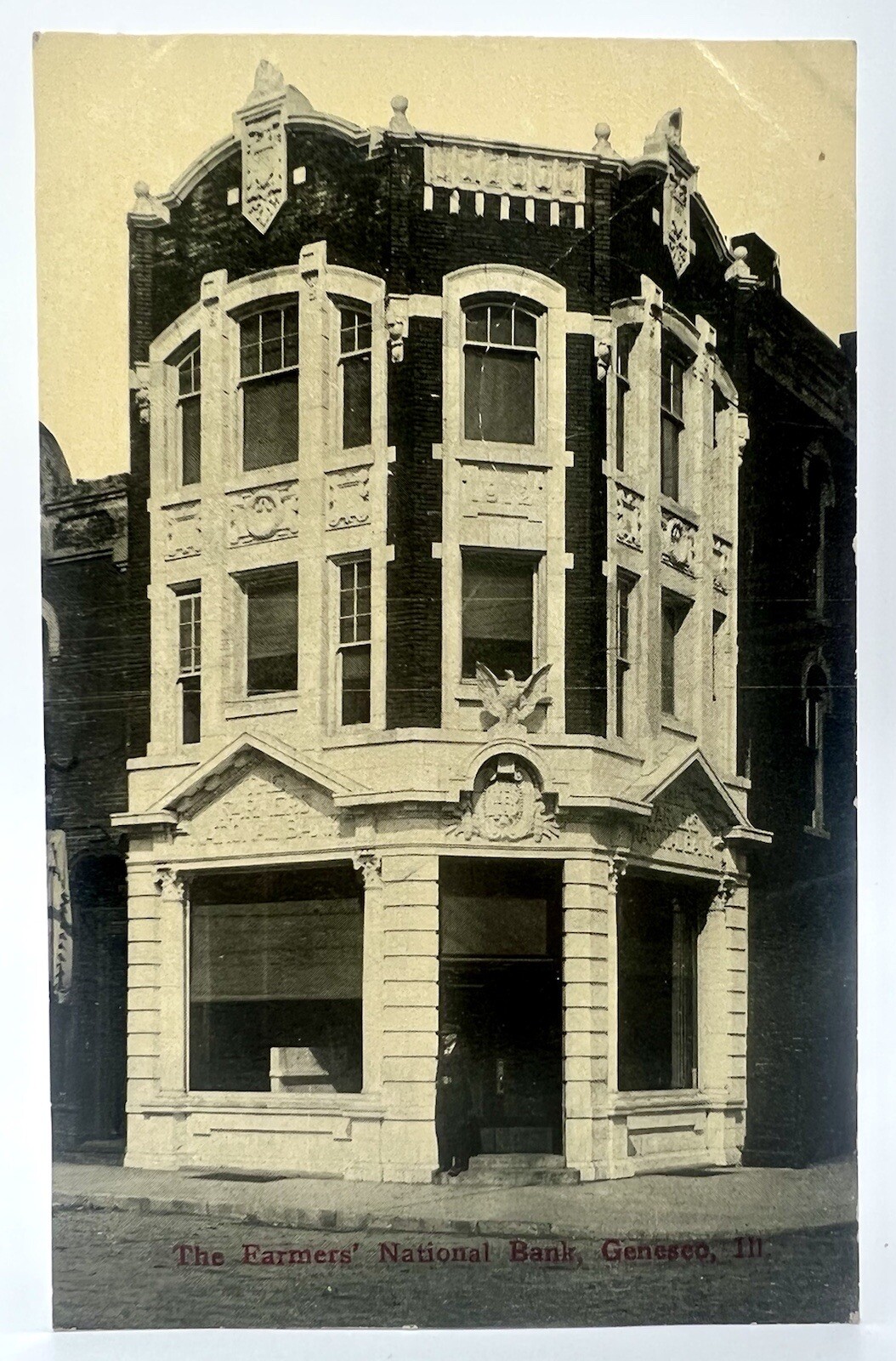 The Farmers National Bank Geneseo IL L. Rohweder Postcard Unposted eBay