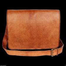 Uomo Nuovo Originale Pelle Bull Cuoio Marrone Vintage Spalla Borsa a Tracolla
