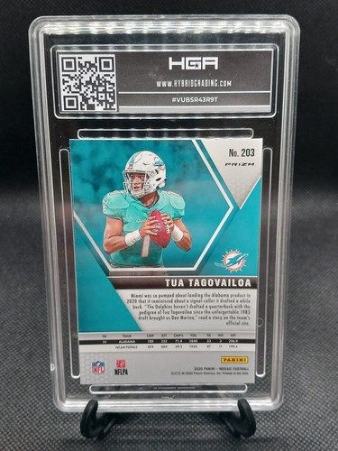 2020 Mosaic Pink Camo - Tua Tagovailoa RC #203 ** HGA 9.0 ** - Picture 2 of 2