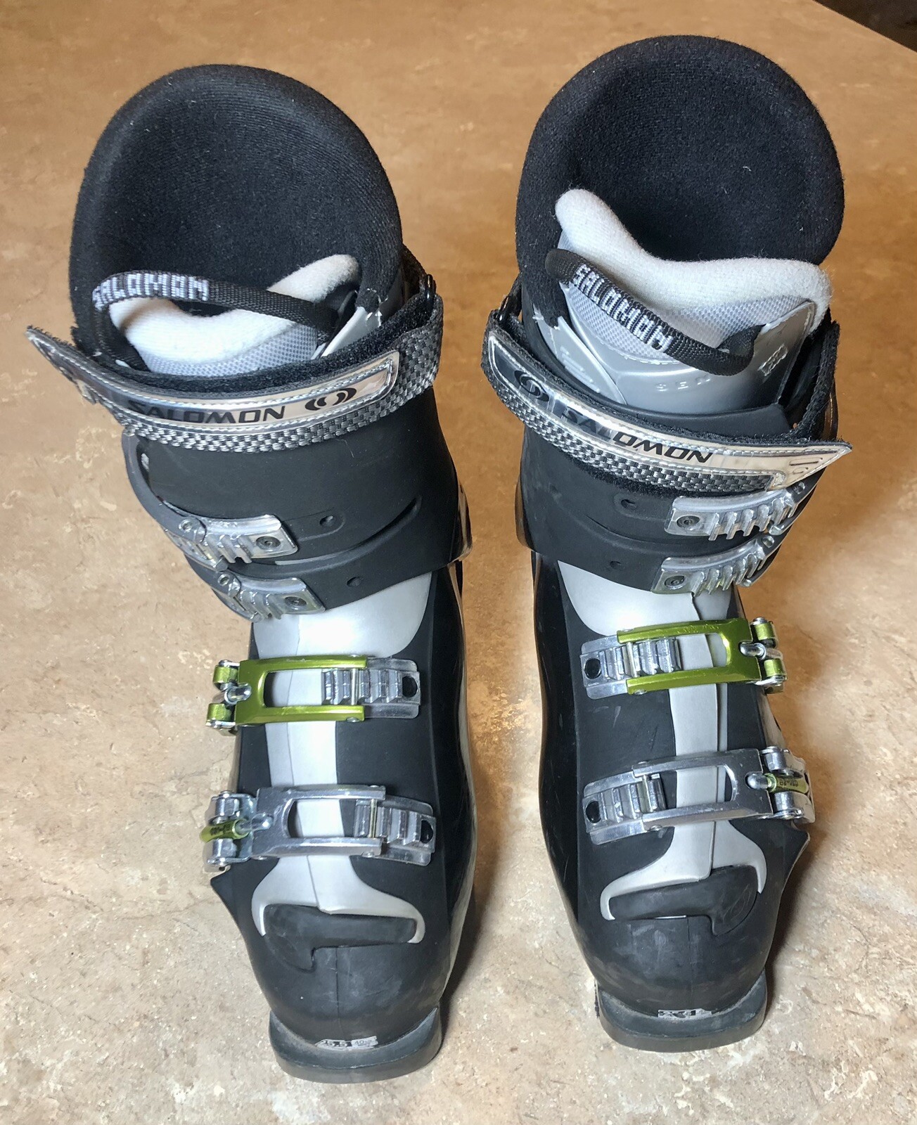 Stivali da sci Salomon X Wave Flex 80 da uomo taglia US 7 7 5 mondo 25 5 neri molto belli