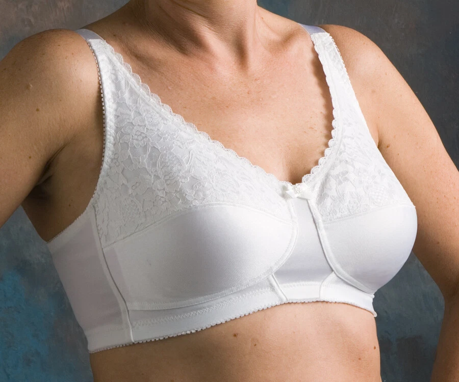 NEARLY ME #620 Lace No Wire Mastectomy Bra - Sale