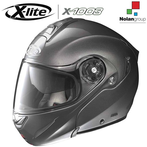 CASCO MODULARE APRIBILE MOTO NOLAN X-LITE X-1003 ELEGANCE N-COM GRIGIO LAVA  006 | eBay