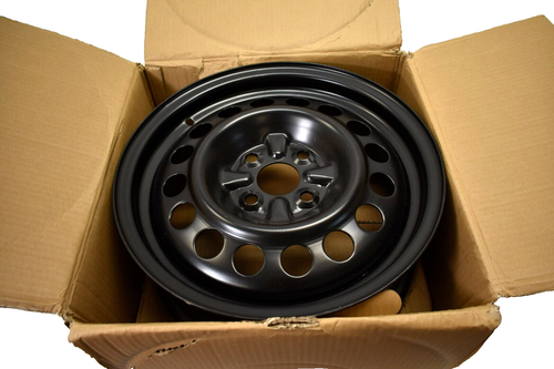 RTX Steel Rim Wheel Black Finish 15x6 4x100 57.1 ET45 900 lbs Max Load RT42540