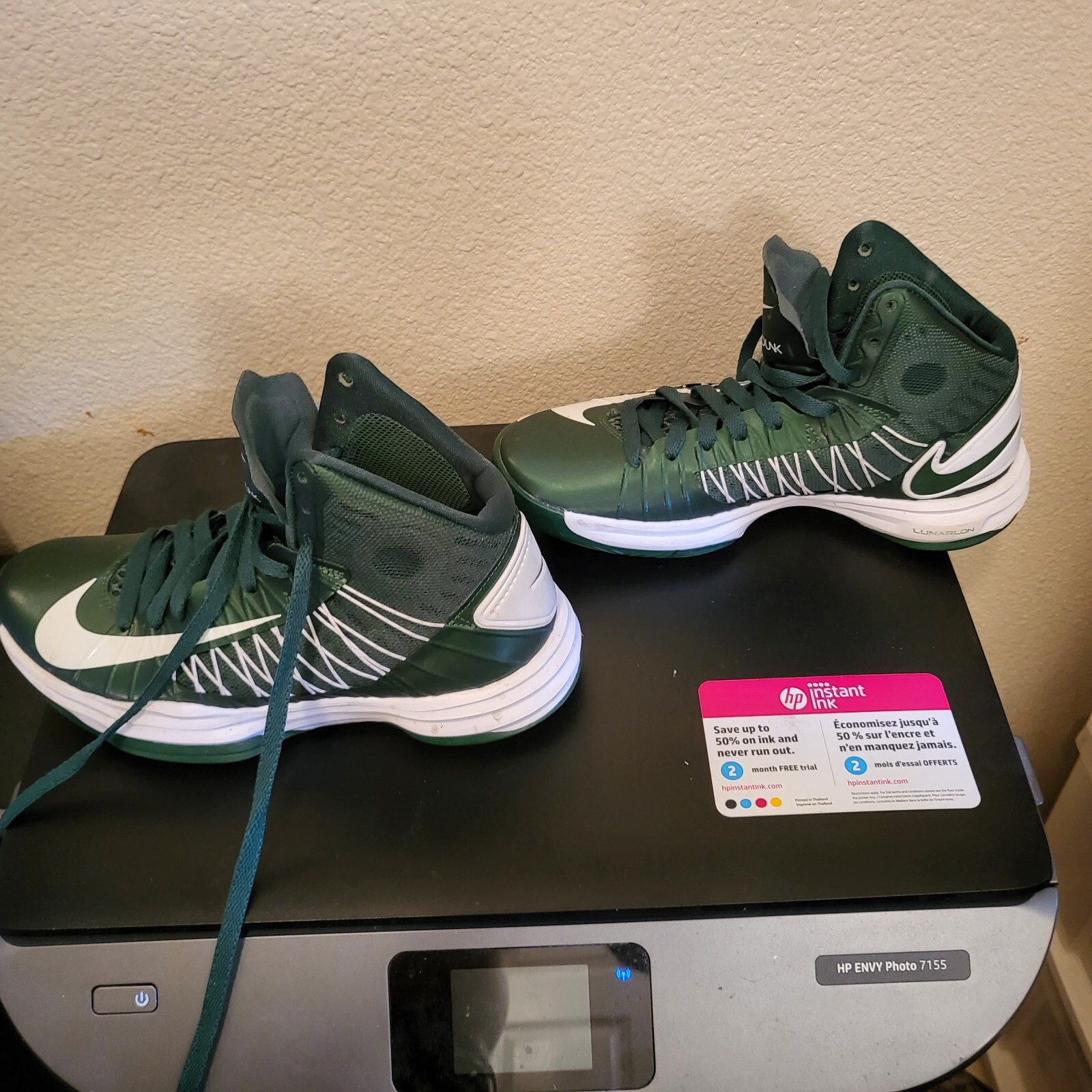 Nike Mens Hyperdunk 2012 524882300 Green Basketball Shoes Sneakers