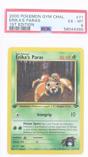 Erika's Paras (1st Edition) graded PSA 6 for sale on eBay