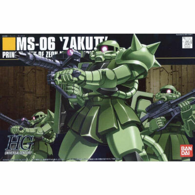 HG Gundam 1/144 MS-06 Zaku II Zeon Mobile Suit Plastic Model kit