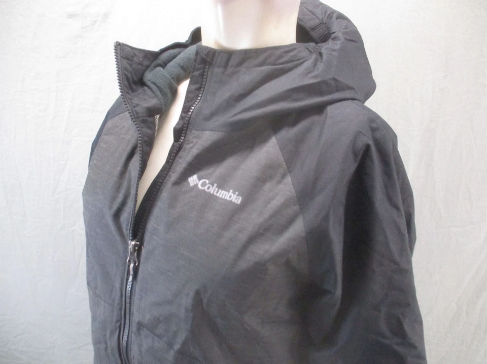Chaqueta de snowboard Columbia OMNI-TECH talla L (14-16) niña negra 100 % nailon con cremallera 463 Foto 4 de 4