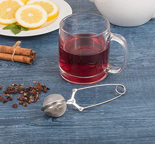 3 Pack Snap Ball Tea Strainer Tea Infuser with Handle for Loose Leaf Tea Spices - Picture 6 of 9