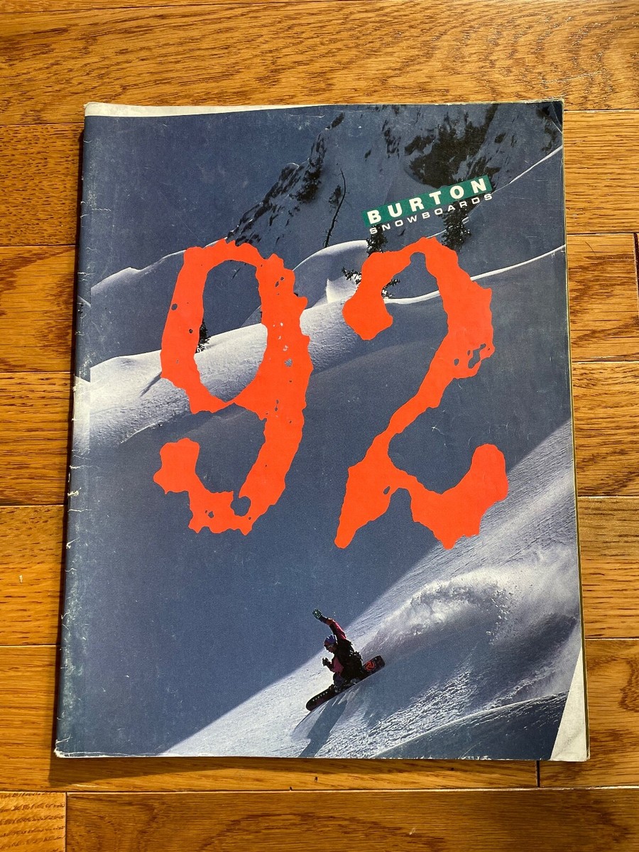 1992 Burton Snowboard Catalog Craig Kelly, Jeff Brushie, Terje