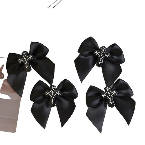 Luna Moth Hair Bow Vintage Moth Hair Clip – Gothic Silver  display picture 1