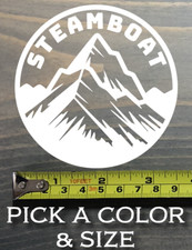 Steamboat Sticker Decal Colorado Breckenridge Keystone Vail Copper Mountain Ski