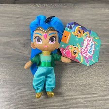 NICKELODEON Shimmer  Shine Plush SHINE Toy Doll Clip-On Zipper Pursue-NEW