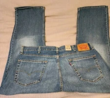 NWT Levis 527 Slim Bootcut Mens Stretch Jeans Med Wash Blue W40L32