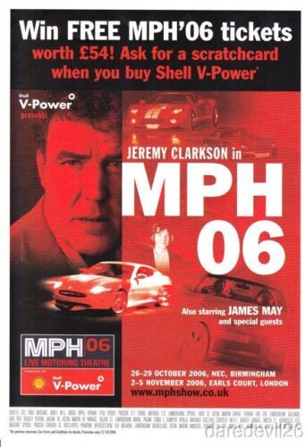 2006 Jeremy Clarkson Shell V-Power "Top Gear" MPH Show Promo thinstock handout - Afbeelding 1 van 1