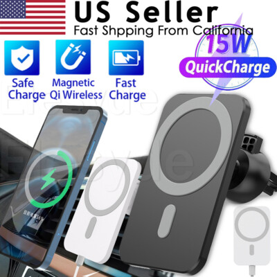 15W Wireless Mag Safe Fast Charger Car Mount Holder For iPhone 14 13 12 Pro Max