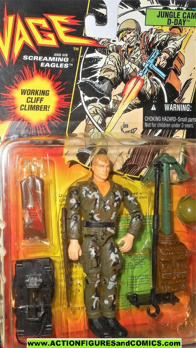 B3 1994 Hasbro Gi Joe Commando Sgt. Savage Action Figure and B3 1994 Hasbro Gi Joe Commando Sgt. Savage Action Figure and