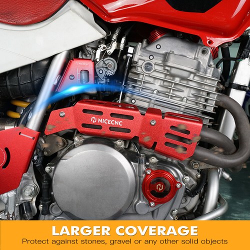 NICECNC Pipe Heat Shield Cover Guard For Honda XR650L 1993-2023 2024 2025 - Picture 3 of 10