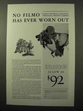 1931 Bell  Howell Filmo Movie Cameras Ad - Worn Out