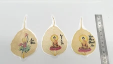 Exclusive Master's Work on Bodhi Leaf - Set of 3