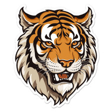 Tiger Head Sticker Decal