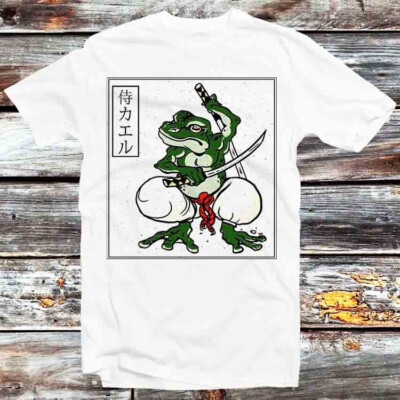 Samurai Ninja Frosch Kröte T-Shirt B871