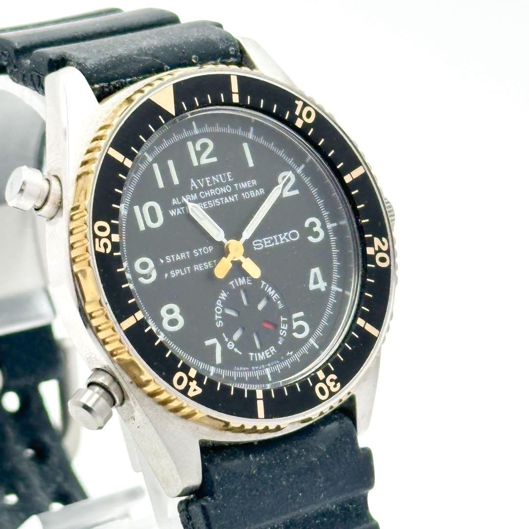 週末限定値下げ！Oak’s オークス 9’0”ft #8 3pc 美品！ SEIKO Avenue 8M26 6000 Quartz Watch Black Dial 35MM Case 18MM Lug